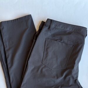 Lululemon‎ ABC Warpstream Classic Fit Moss Brown Chino Pants 5426S Mens Size 38